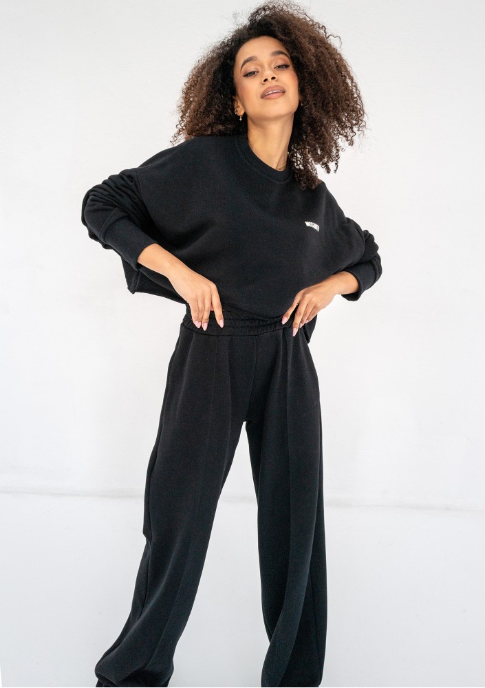 Shore Crop - Bluza oversize Black