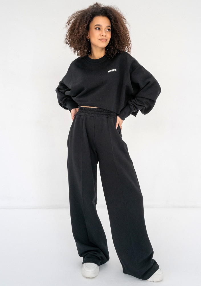 Shore Crop - Bluza oversize Black