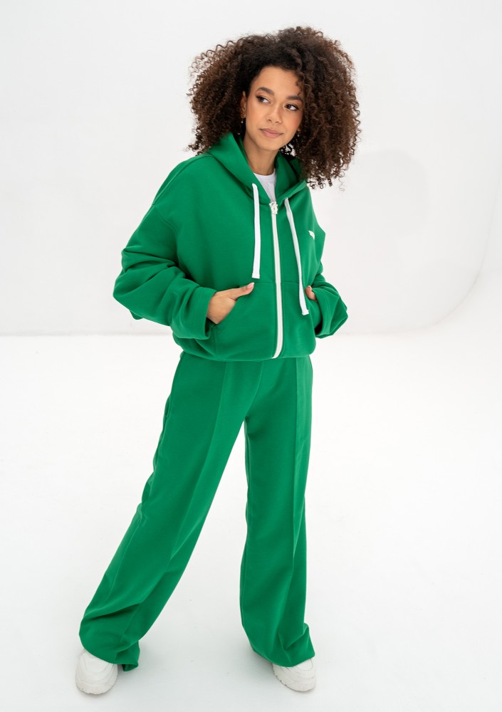 Costa - Kelly green wide sweatpants