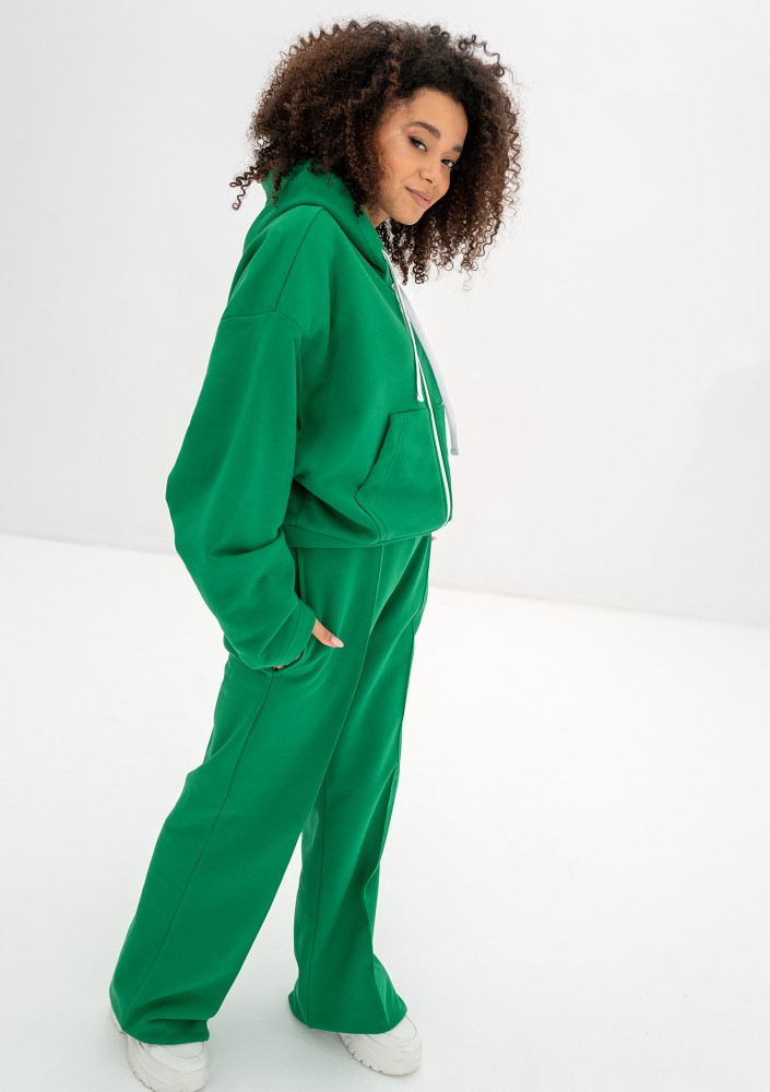 Costa - Kelly green wide sweatpants