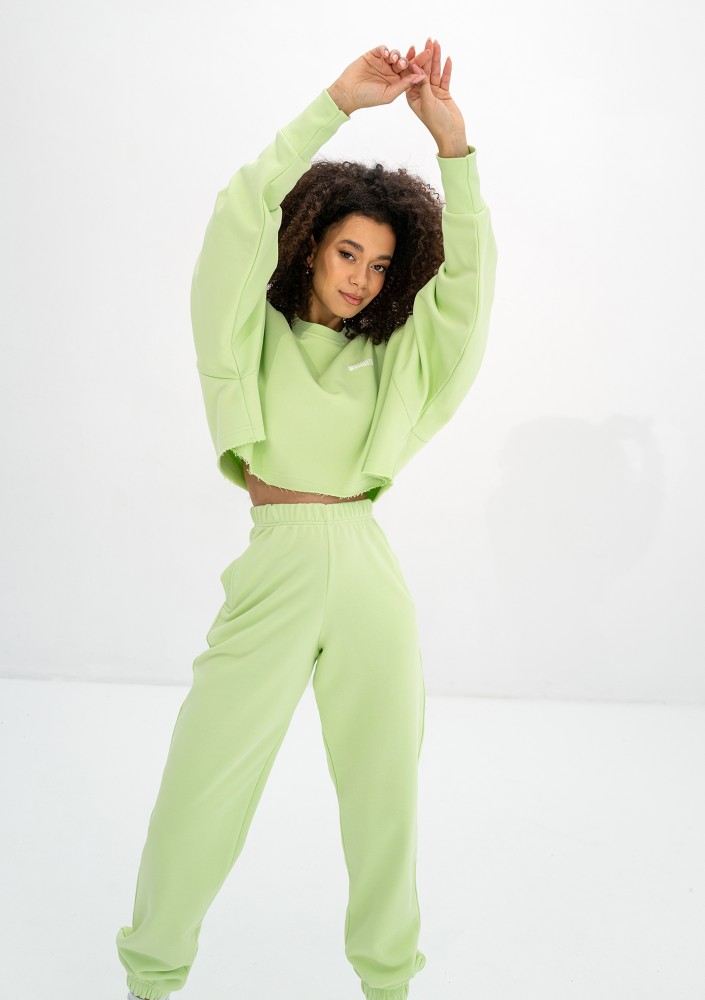 Shore Crop - Bluza oversize Lime Green