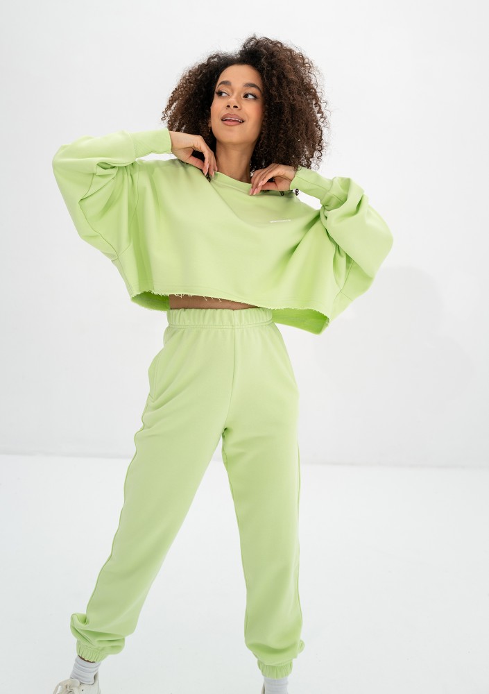 Shore Crop - Bluza oversize Lime Green