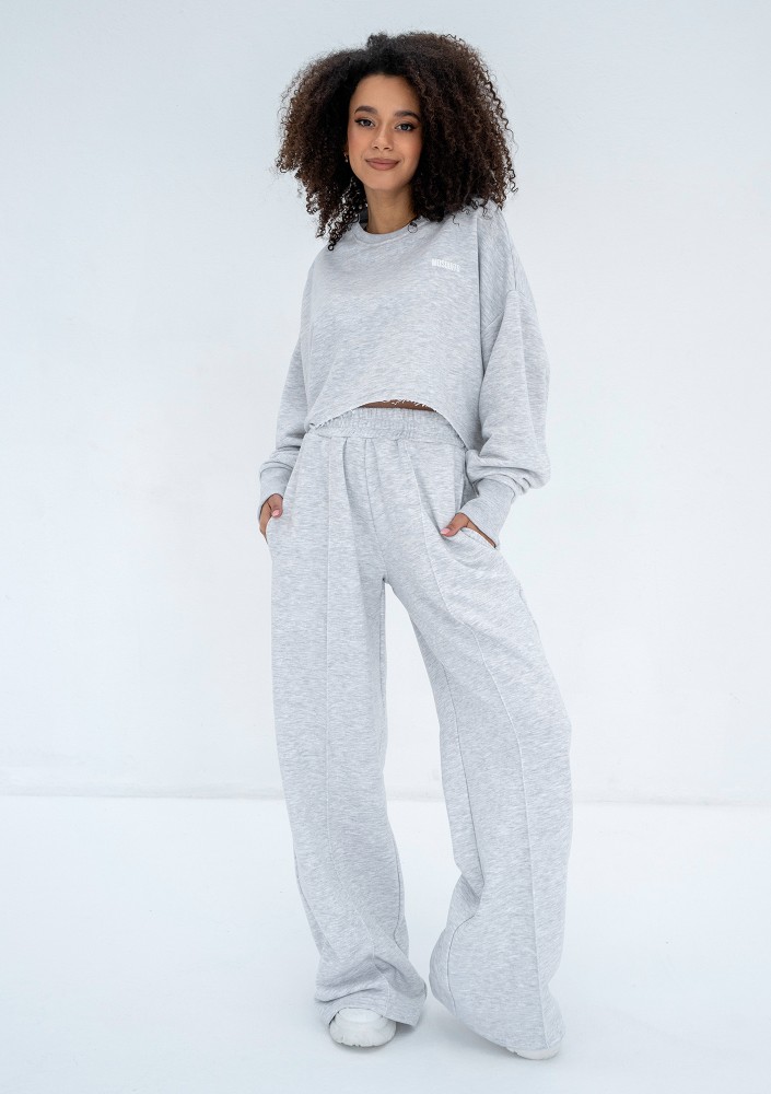 Shore Crop - Bluza oversize Light Melange