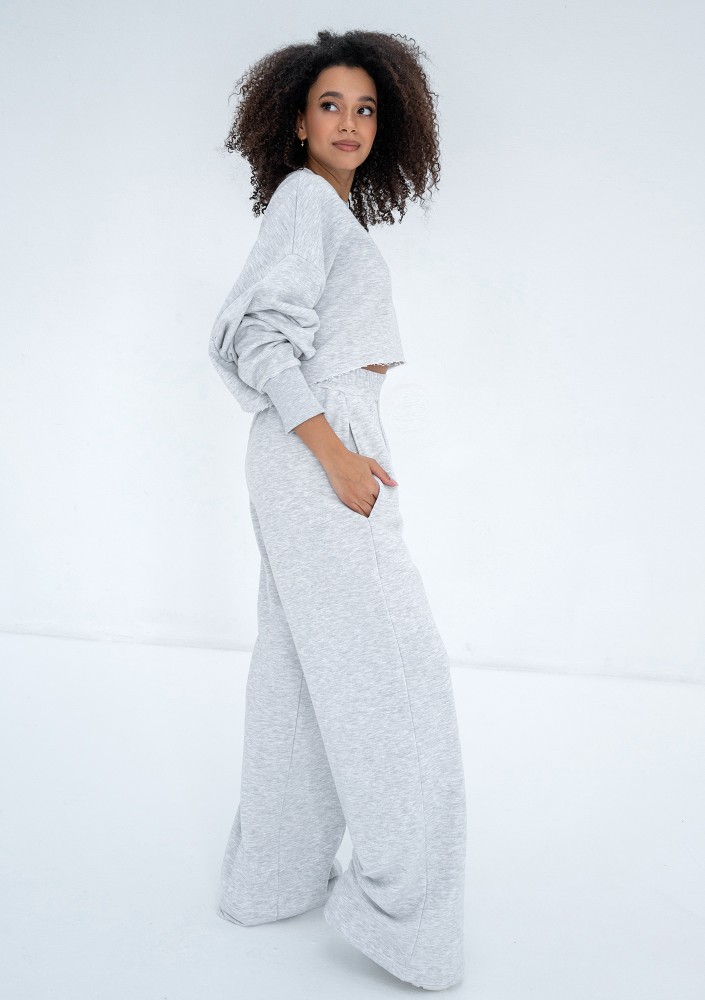 Shore Crop - Bluza oversize Light Melange