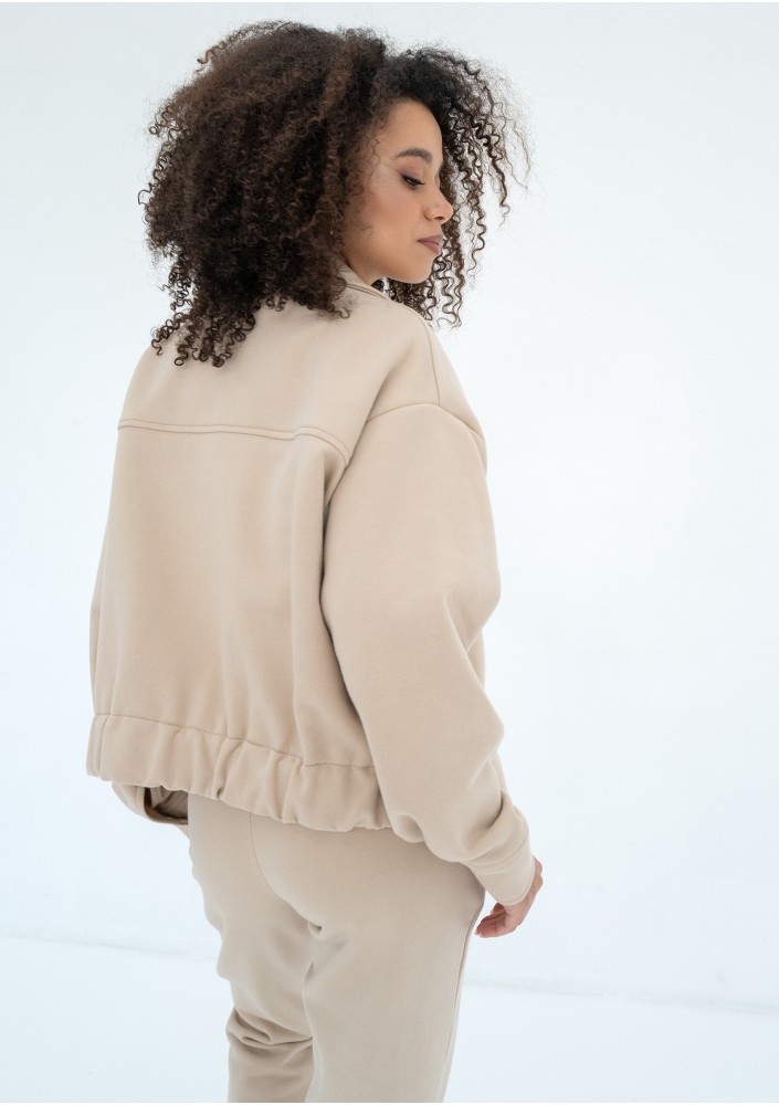 Tribe - Rozpinana bluza cargo Sand Beige