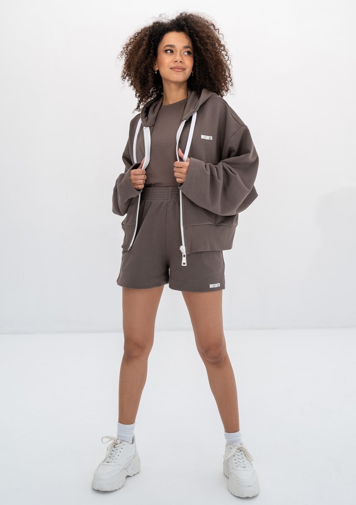 Bane - Rozpinana bluza oversize z kapturem Savannah Tan