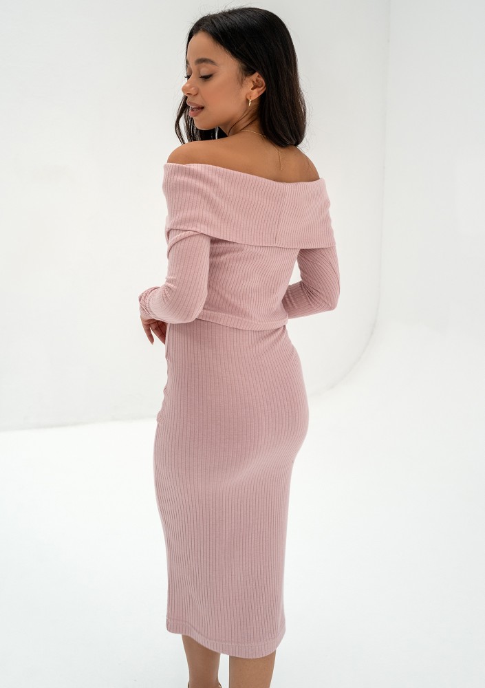 Silky - Powder pink knitted top