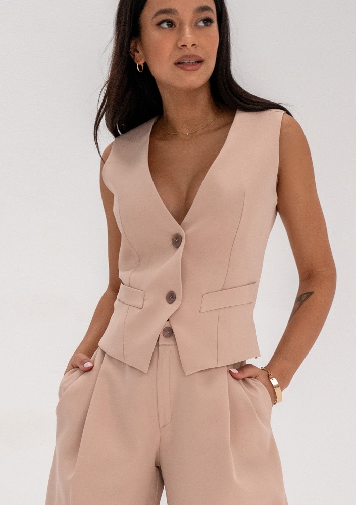 Mocca - Beige vest