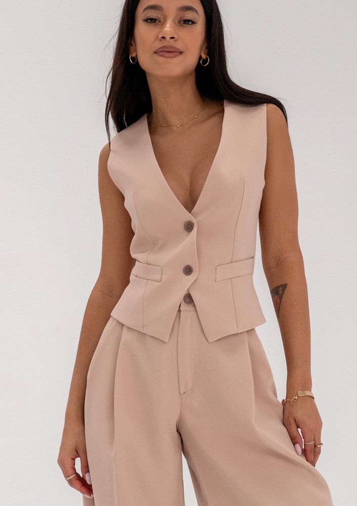 Mocca - Beige vest