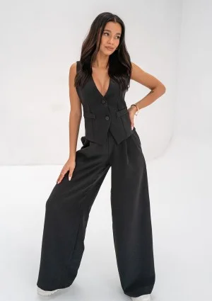 Mocca - Black vest