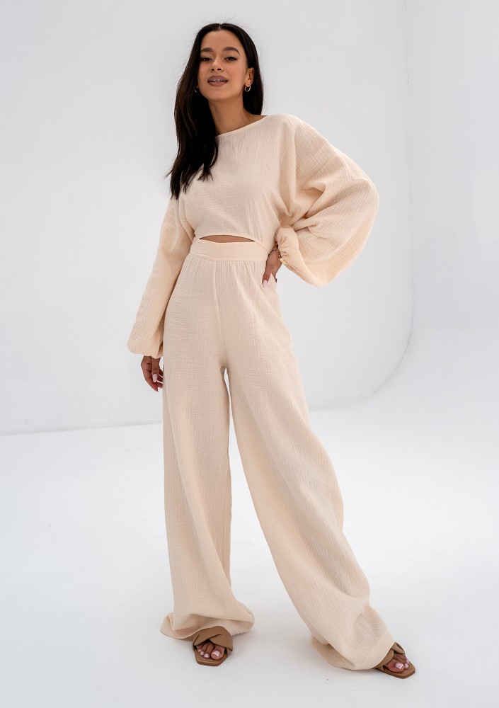 Alines - Creamy muslin top