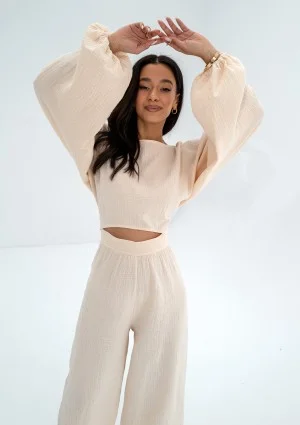 Alines - Creamy muslin top