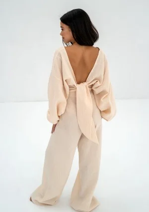 Alines - Creamy muslin top