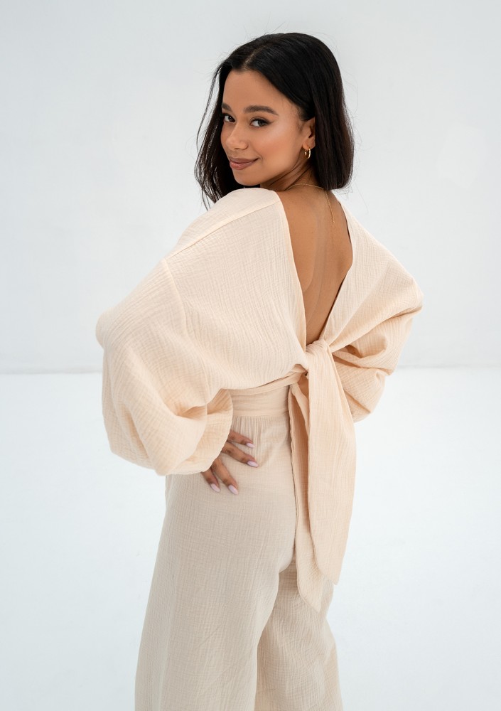 Alines - Creamy muslin top