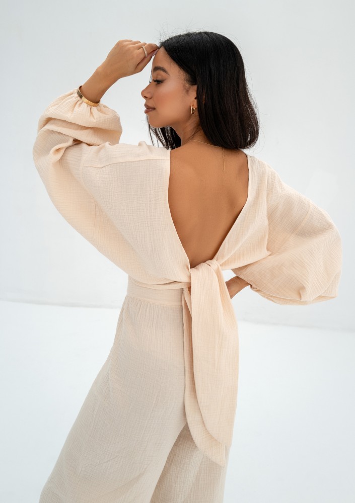 Alines - Creamy muslin top