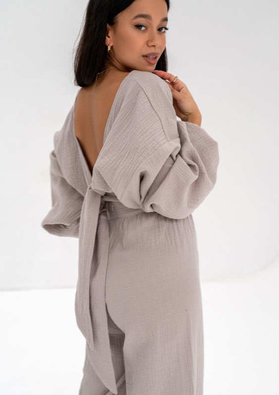 Alines - Taupe muslin top