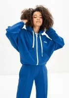 Bane - Cobalt blue oversize zipped hoodie