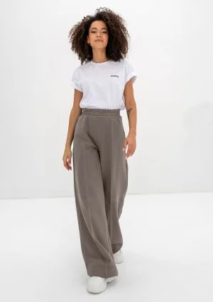 Costa - Simply taupe wide sweatpants