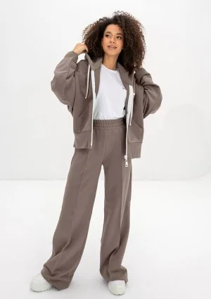 Bane - Rozpinana bluza oversize z kapturem Simply Taupe