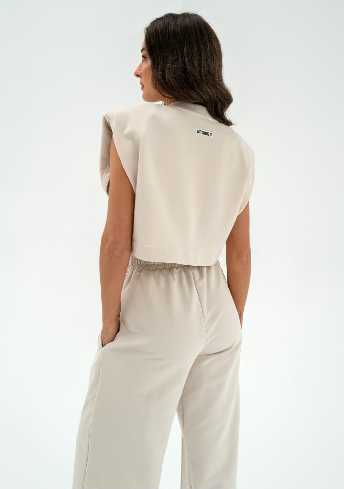 Sumi - Top dresowy z poduszkami Coconut