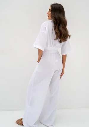 Thera - White muslin pants