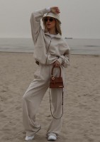 Based - Rozpinana bluza oversize ze stójką Coconut
