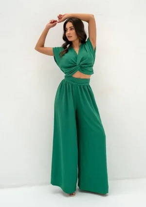 Musso - Green draped top