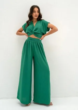 Musso - Green draped top