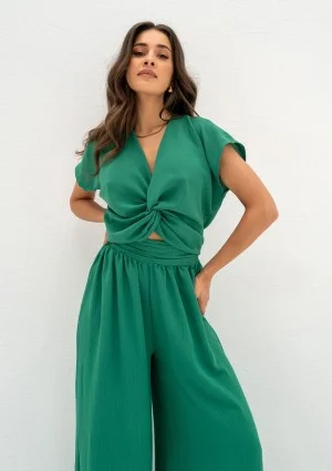 Musso - Green draped top