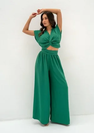 Musso - Green loose trousers