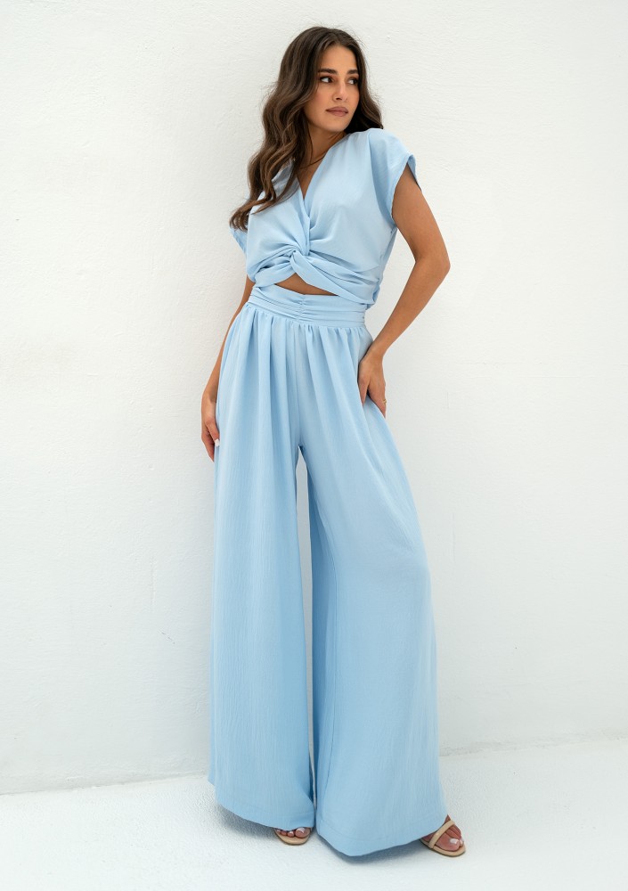 Musso - Light blue loose trousers