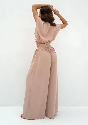 Musso - Beige draped top