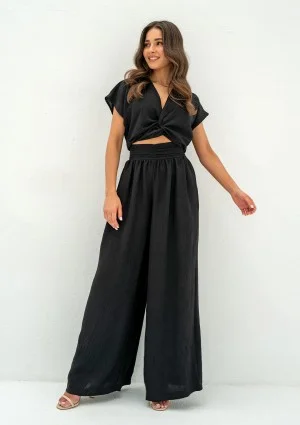 Musso - Black draped top