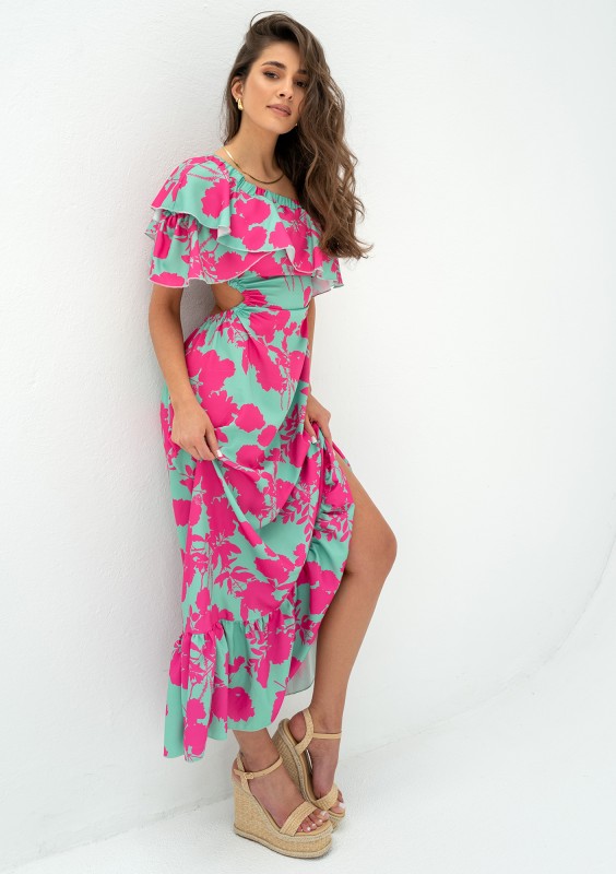 Ninette - Floral midi coctail dress
