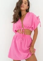 Ari - Pink muslin top