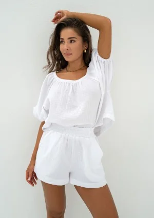 Boco - White muslin oversize top