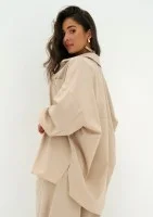 Tammy - Beige oversize shirt