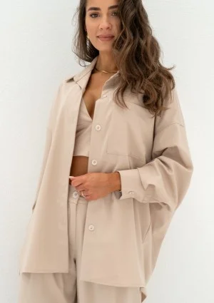 Tammy - Beige oversize shirt