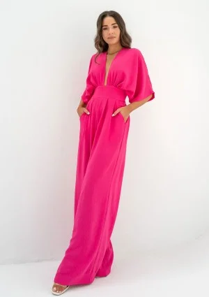 Vamos - Fuchsia pink jumpsuit