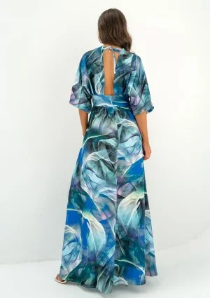 Alayah - Letnia sukienka maxi z rozcięciem Blue Print