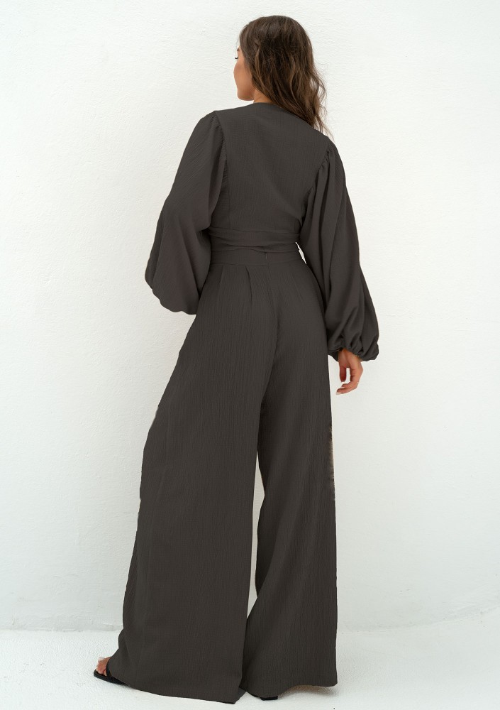 Rosse - Koszula z wiązaniem Czarna