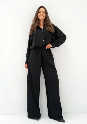 Mori - Loose black trousers