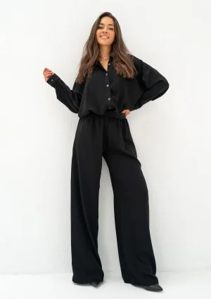 Mori - Loose black trousers