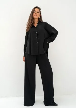 Mori - Loose black trousers