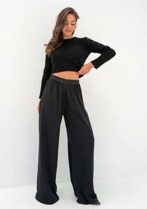 Mori - Loose black trousers