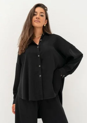 Mori - Koszula damska oversize Black