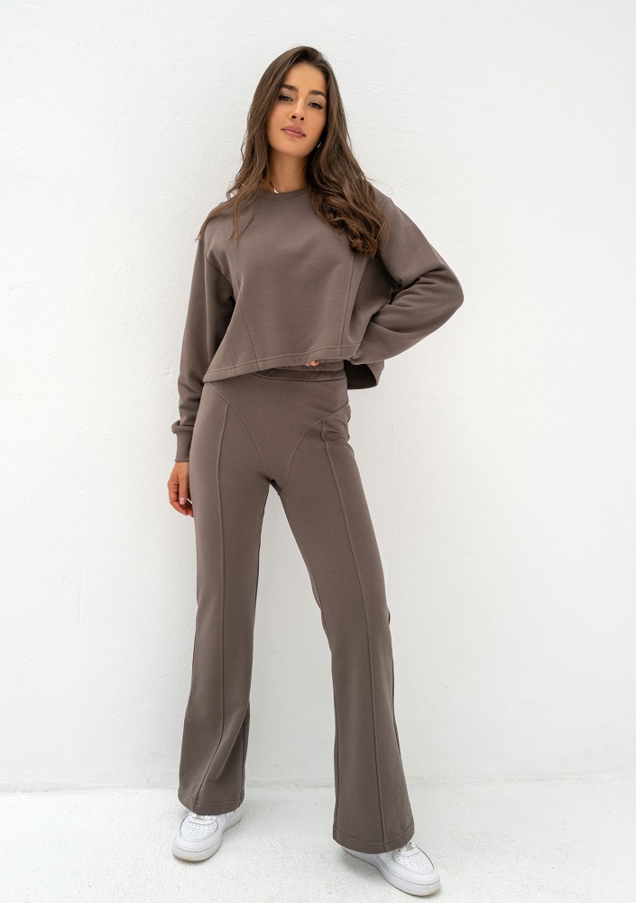 Alani - Loose savannah tan brown sweatshirt