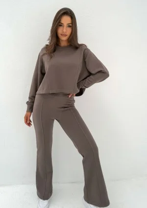 Alani - Loose savannah tan brown sweatshirt