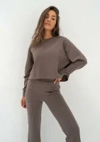 Alani - Loose savannah tan brown sweatshirt