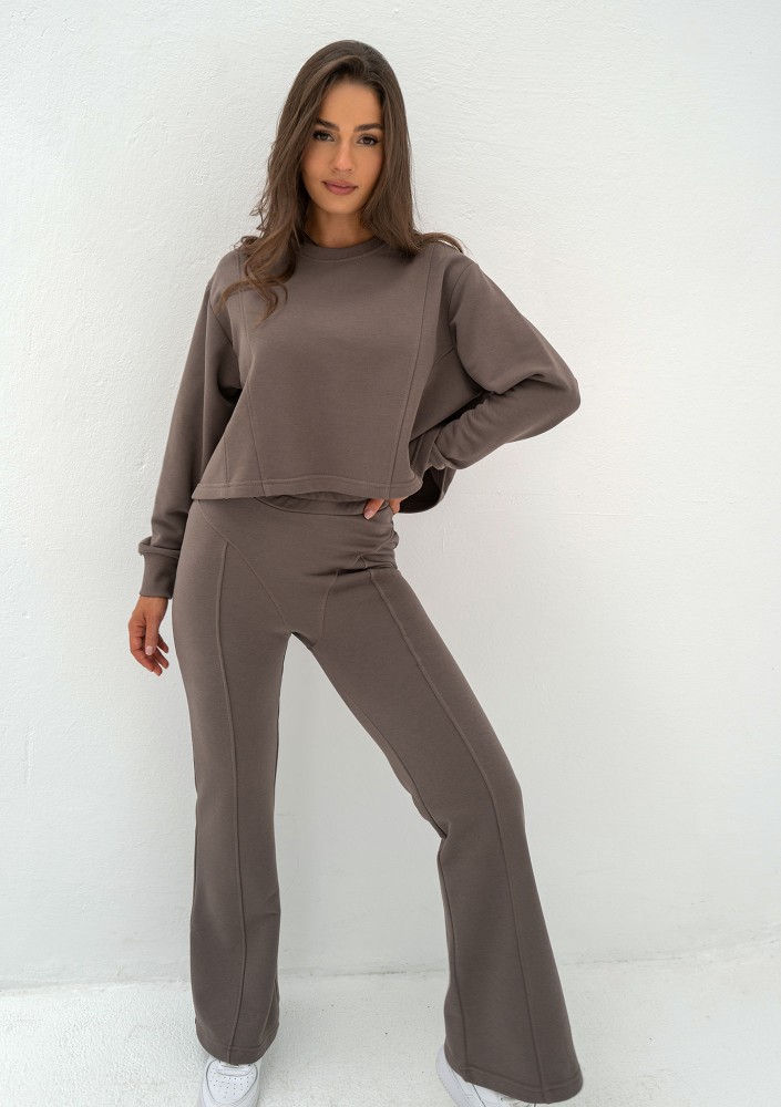 Alani - Dopasowane spodnie dresowe Savannah Tan